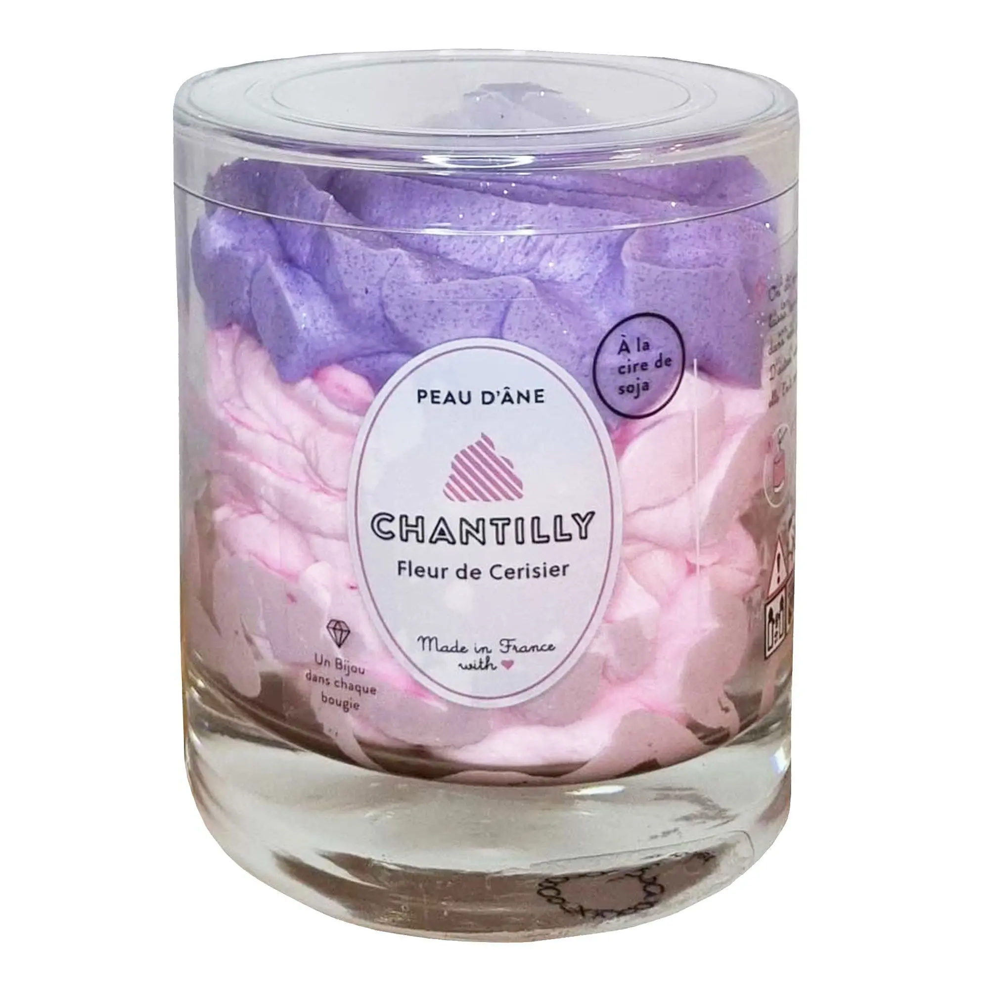 PEAU D'ANE - Bougie chantilly tie & dye fleur de cerisier BOUGIE BIJOU- Nouveautés