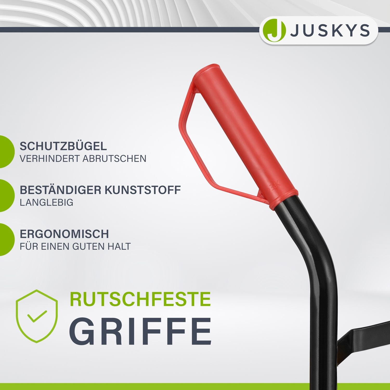 Juskys Sackkarre Basic klappbar Transportkarre mit Luftreifen, Griffen & Stahlrahmen Handkarre