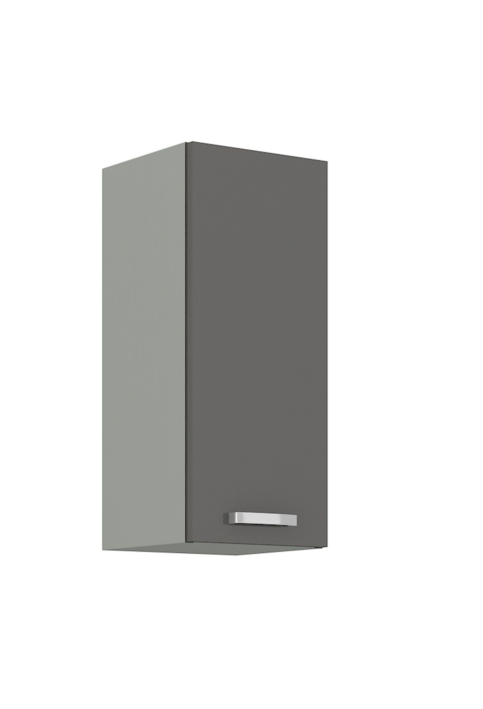 Küchen Hängeschrank 30 Hochglanz Grau Küchenzeile Küchenblock Küche Grey Bianca