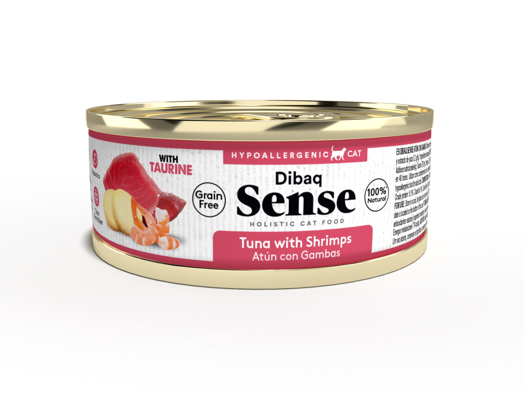 Dibaq Sense Cat Atum e Camarão com Batatas (12 unidades x 70g)