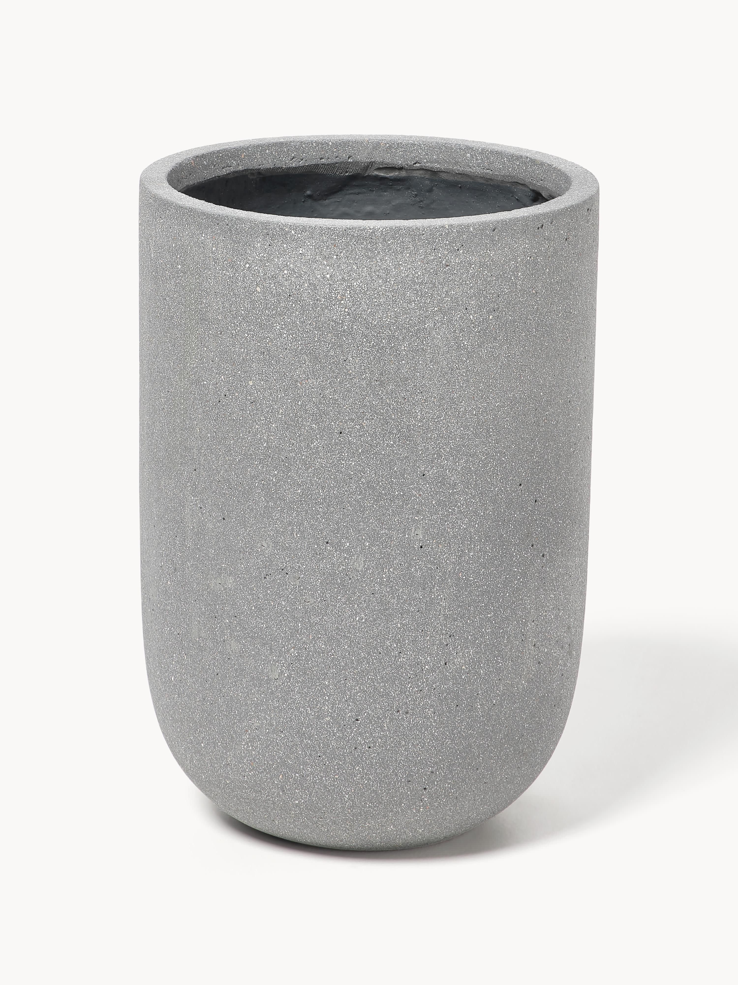 Outdoor plantenpot Tuscany van beton, H 40 cm