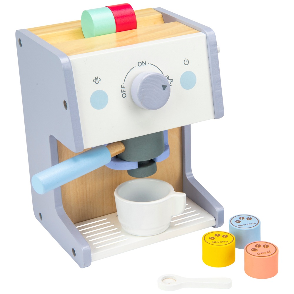 Küchenecke, hölzerne Kaffeemaschine