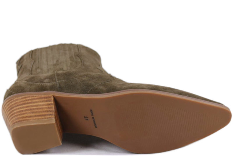 SOFIE SCHNOOR ARMY GRØN NUBUCK STØVLE