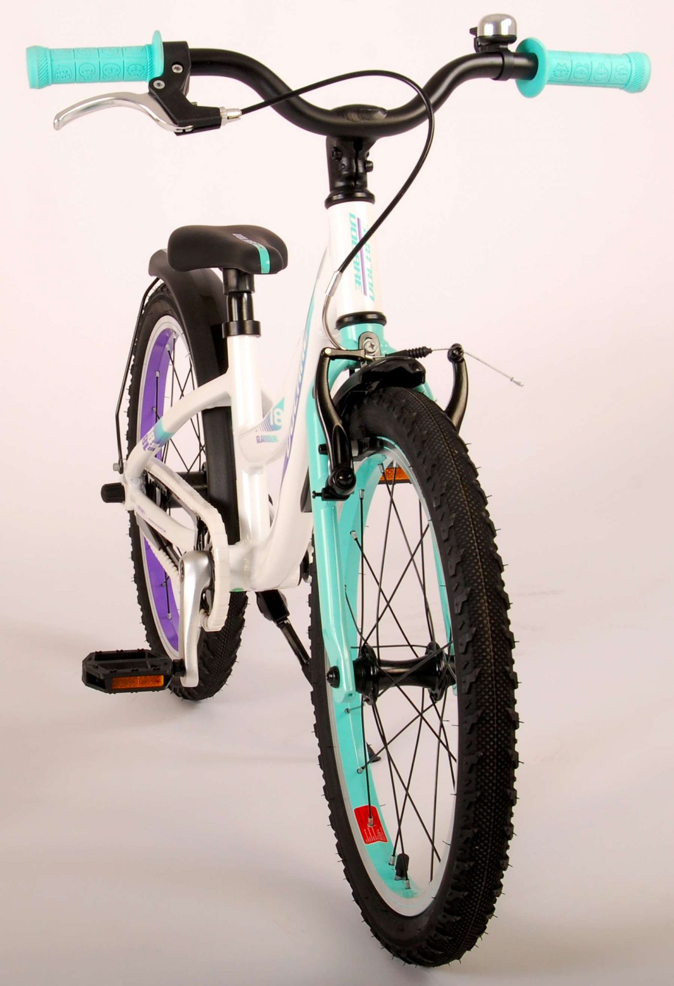 TPFSports Glamour Kinderfahrrad - Mädchen - 18 Zoll - Rücktritt + Handbremse - Grün