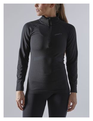 Maillot manches longues 1/2 Zip Femme Craft Active Intensity Zip Noir