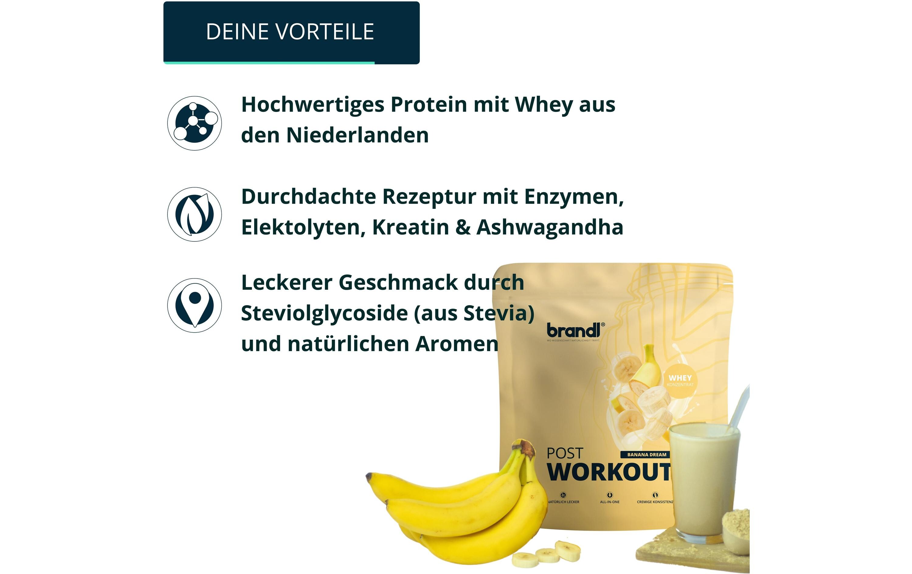 Pulver Post Workout 2.0 Whey Banane 1000 gProteinpulver