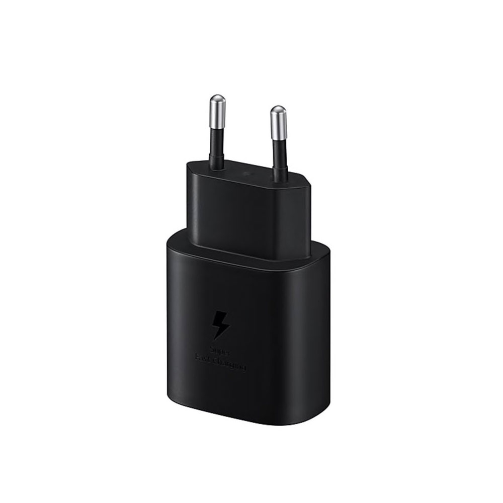 (1m) Galaxy S25  Plus 25W AFC Schnell Ladegerät (3A)   USB C auf USB C Ladekabel (EP-TA800XBEGWW) - Schwarz