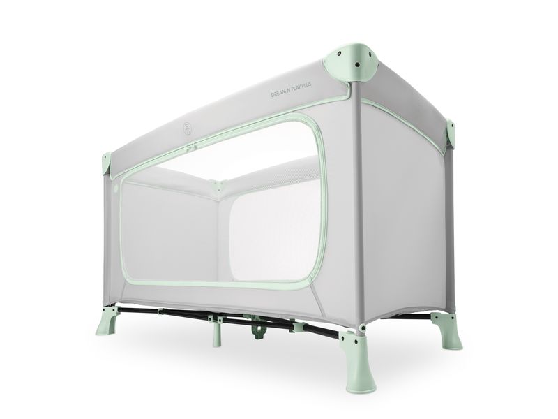 Hauck Reisebett Dream N Play Plus Dusty Mint Komfortables Reisebett und Laufstall zugleich