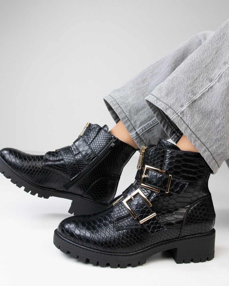 Dolcis Bikerboots  - zwart