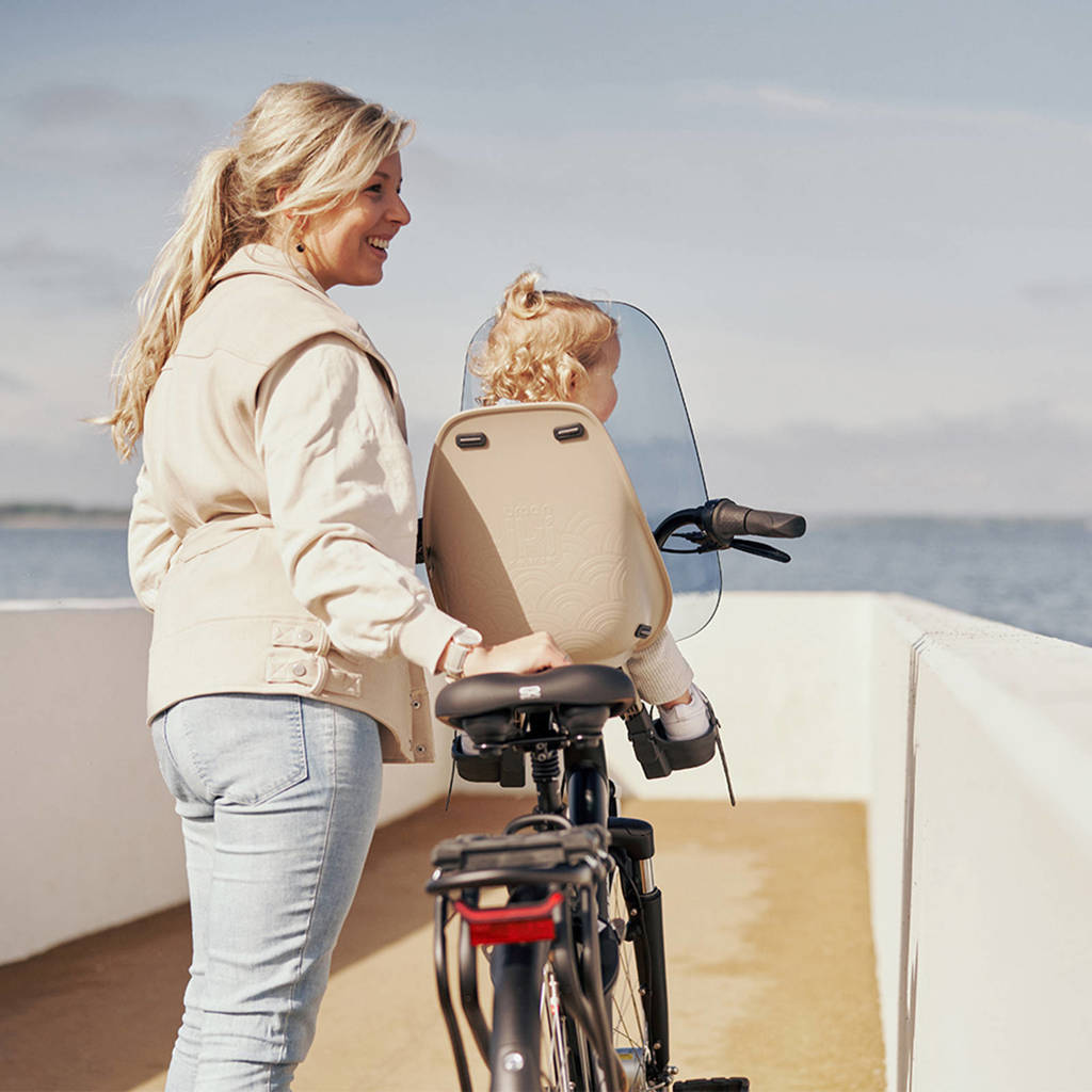 Ta—ke fietsstoeltje voor - Inaho Beige/Bincho Black