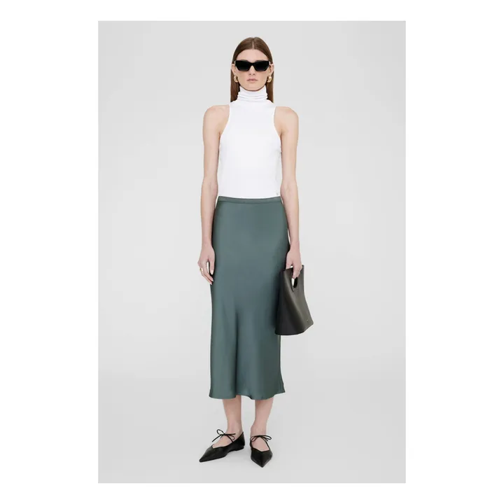 Anine Bing Jupe Bar Soie | Vert