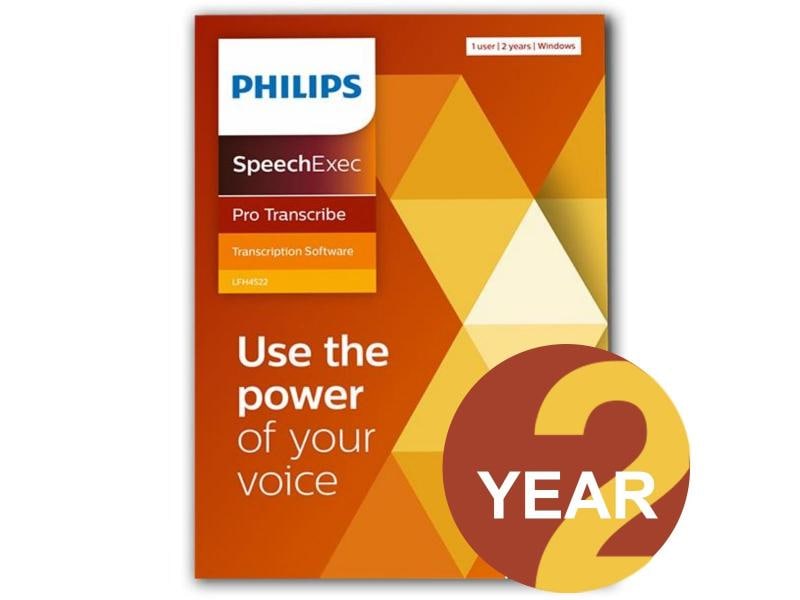 Philips LFH4522 SpeechExec Pro Transcribe ESD Transkriptions-Software, 1 Arbeitsplatz