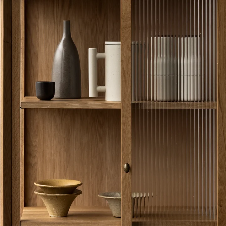 Audo - Curiosity Vitrine H 168 cm, Eiche natur
