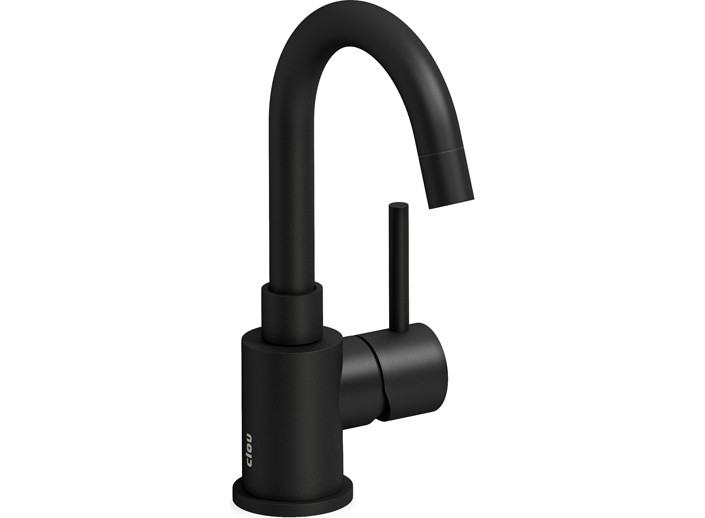 Clou Xo wastafelkraan met draaibare uitloop type 1 zwart mat