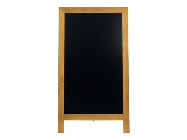 Gadesilt Securit® Deluxe 70x125 cm stort A-skilt  teak farvet