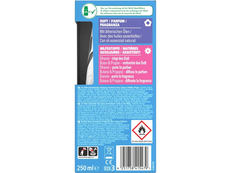 Air Wick Freshmatic Starter-Set Baumwolle und weisser Flied Freshmatic Starter-Set mit angenehmem Baumwolle- und Fliederduft