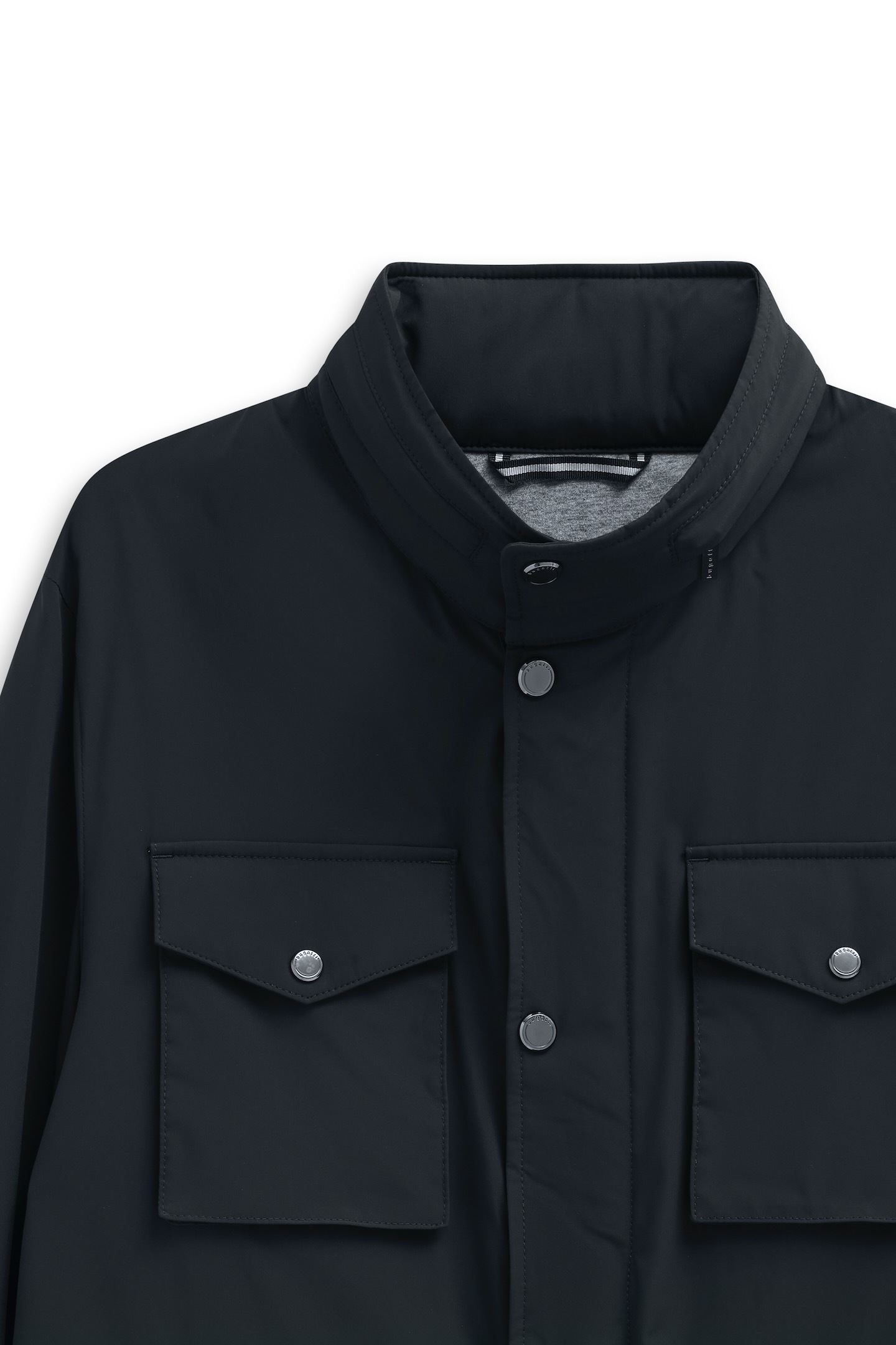 bugatti Fieldjacket »Regular Fit« mit Kapuze mit Stretch & Stehkragen