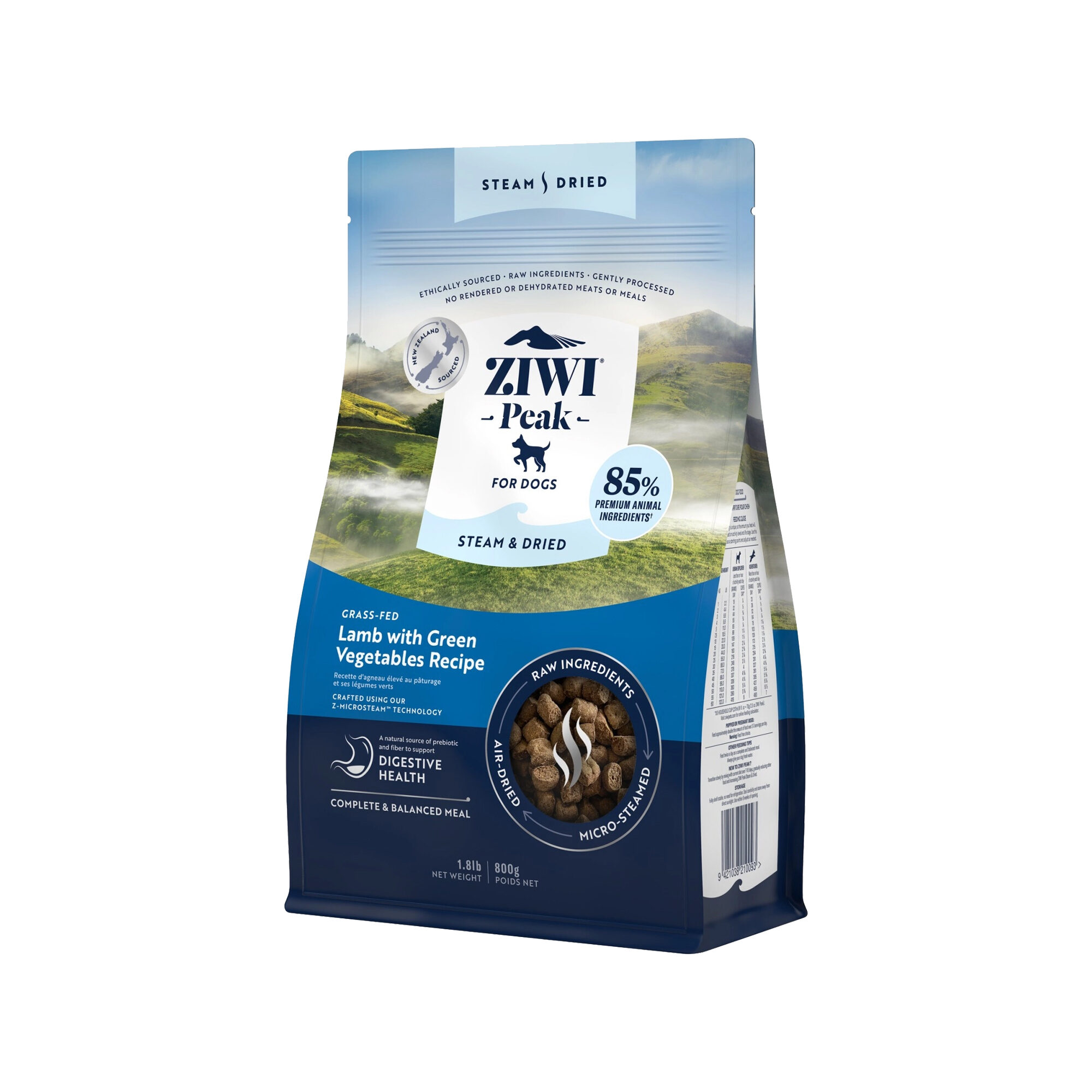 Ziwi Peak Steam & Dried hondenvoeding - Lam