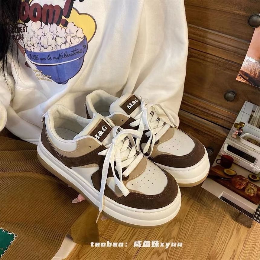 caneik - Color Block Platform Sneakers