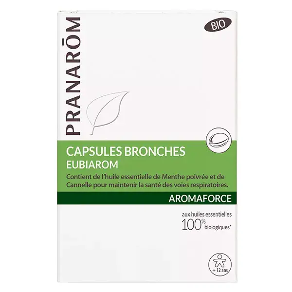 Pranarom Aromaforce Bronches Orgânico 30 cápsulas