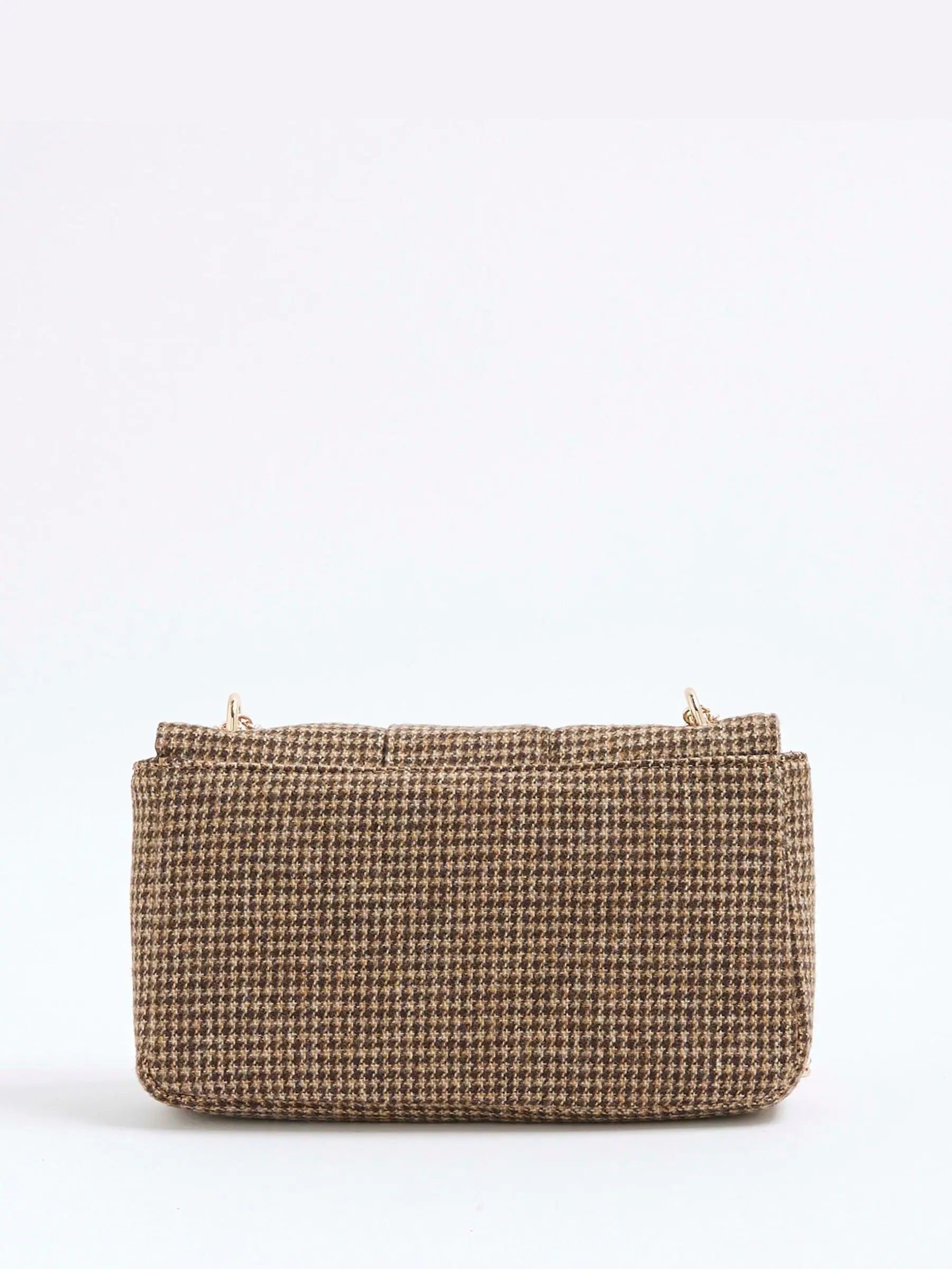 River Island Dogtooth Embellished Shoulder Bag
