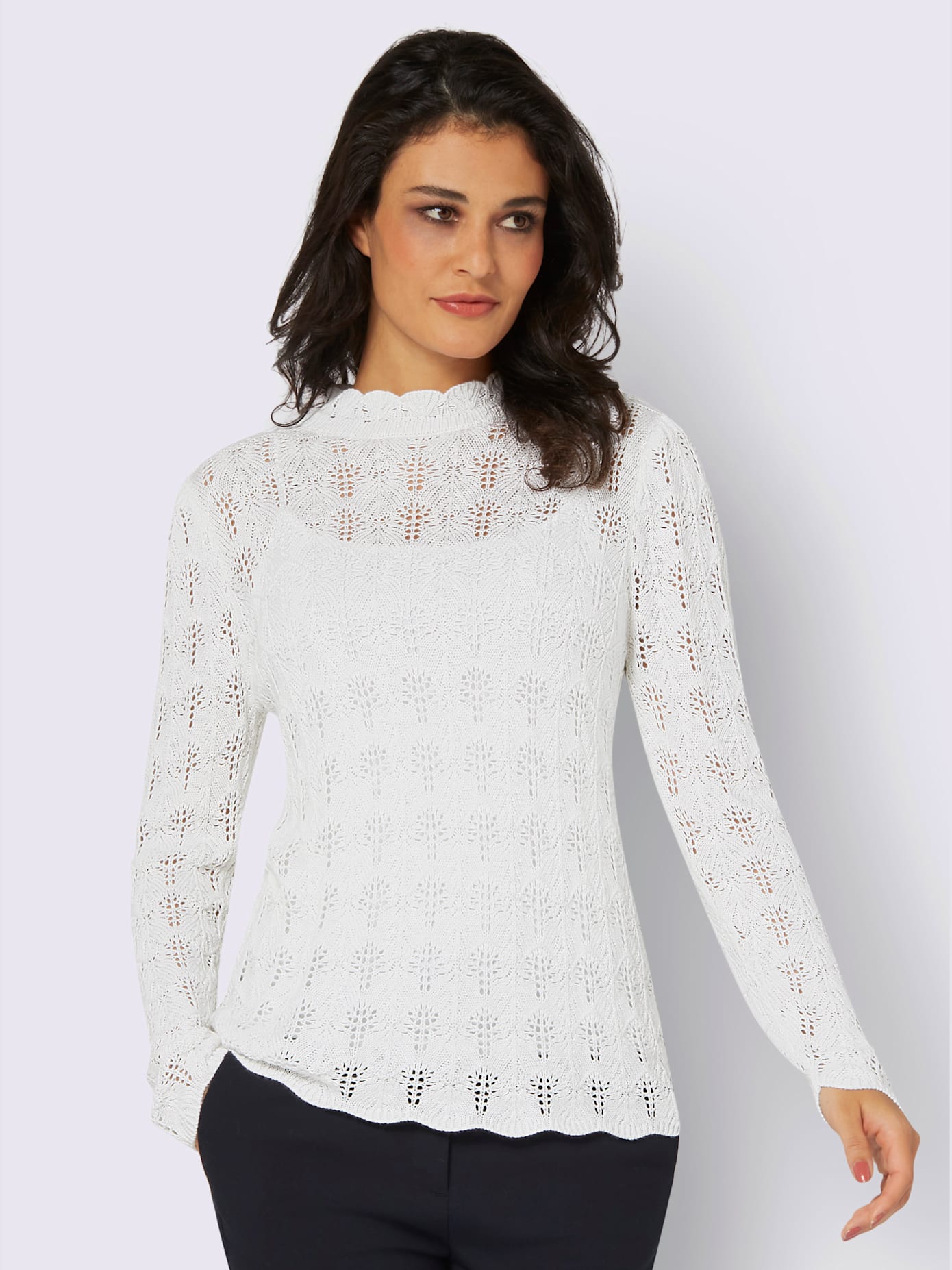 Pull mélange modal-soie