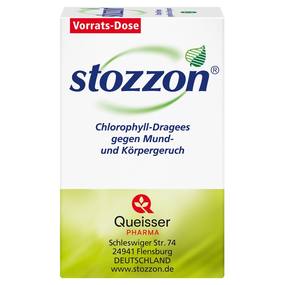 stozzon® Chlorophyll-Dragees gegen Mundgeruch und Körpergeruch