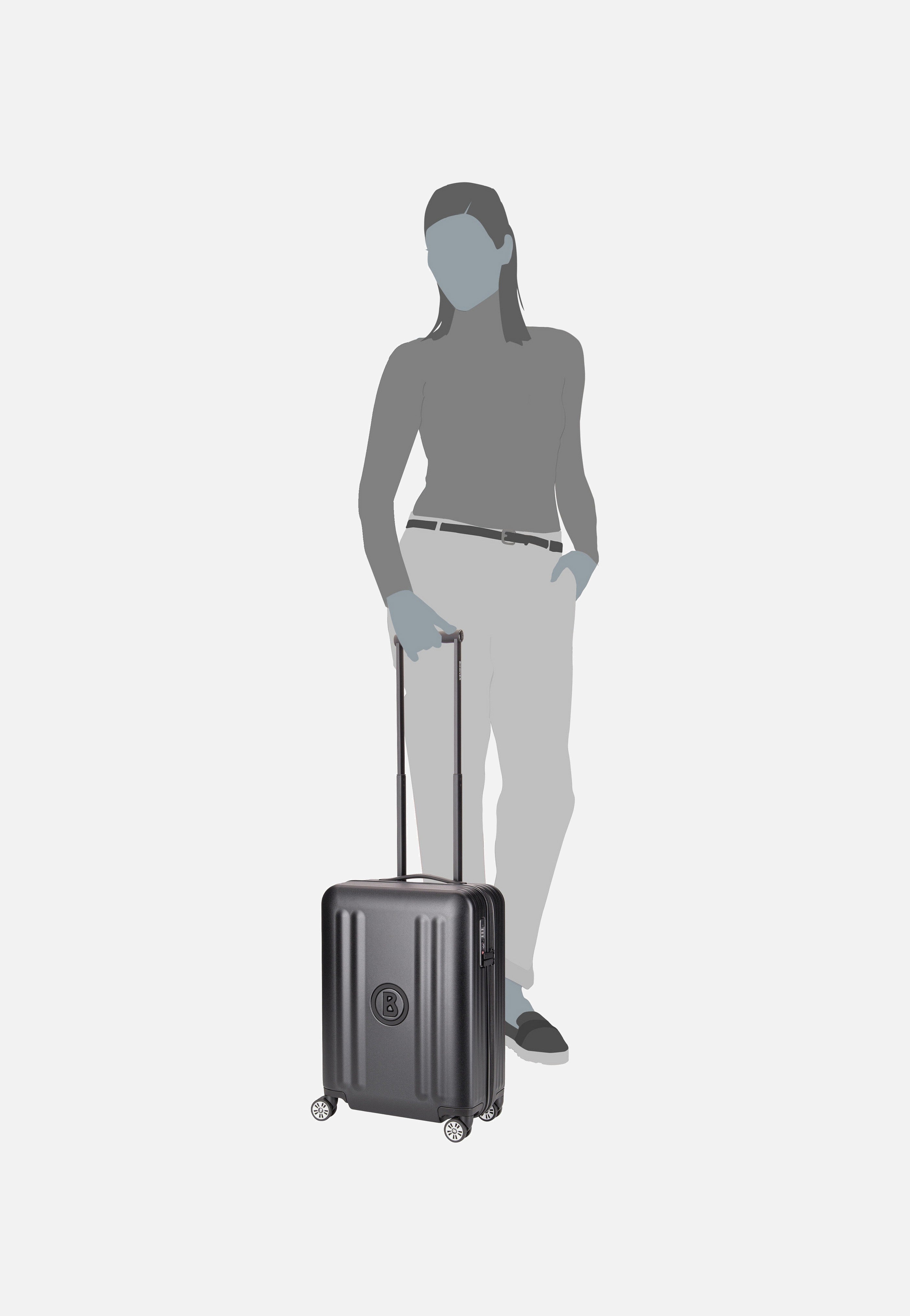 Piz Tamaro C55 Trolleycase SVZ 4W Black - Koffer
