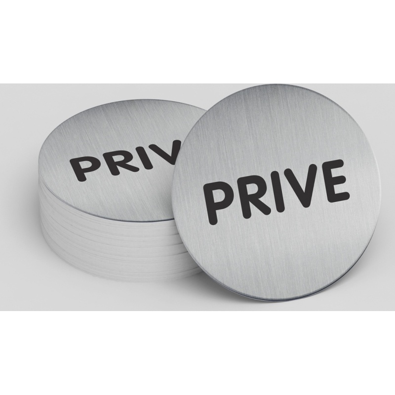 Pictogramme rond de porte - PRIVE