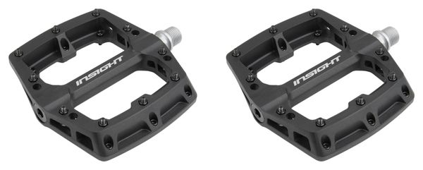 Paire de Pédales Plates Insight Thermoplastic Noir