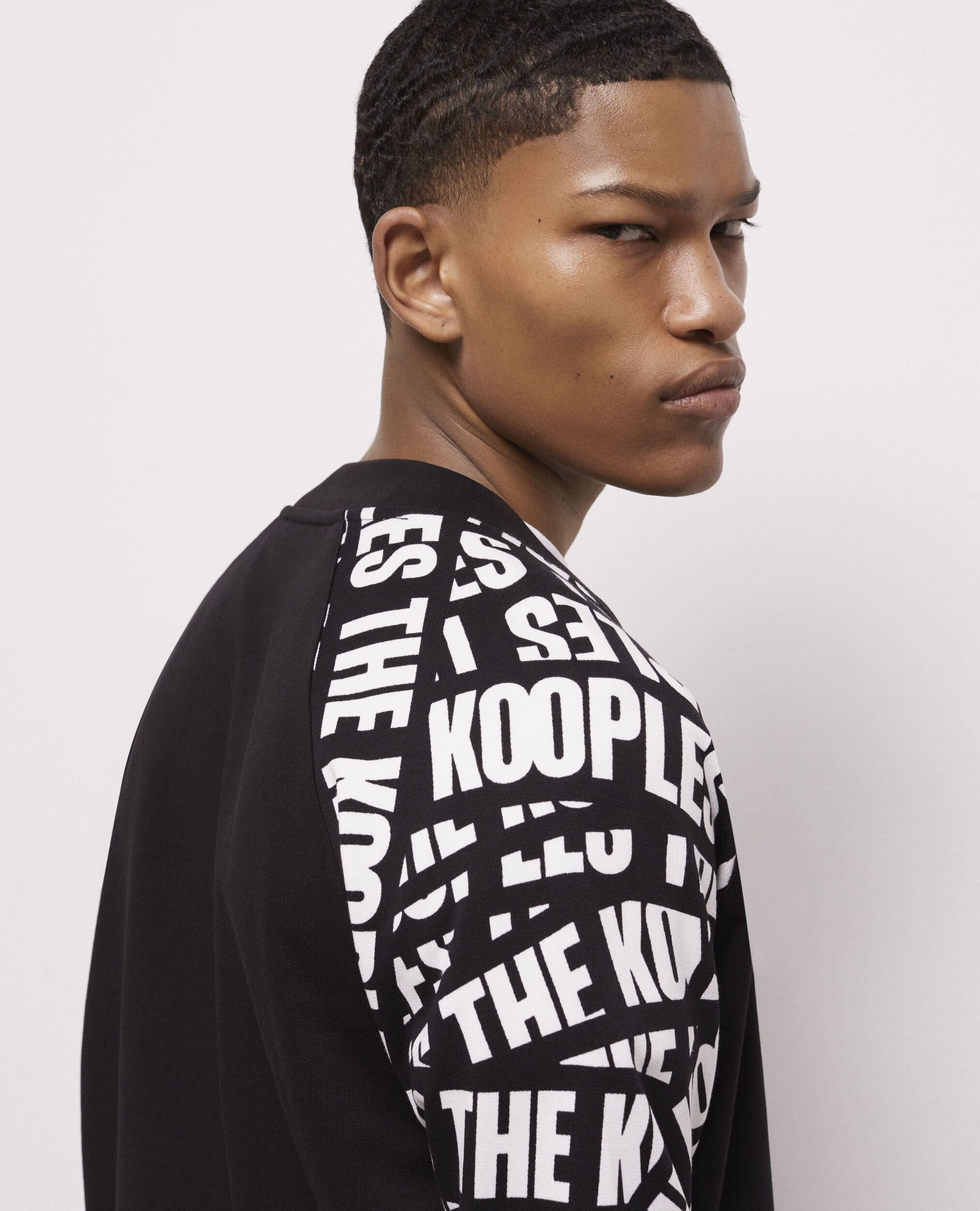 Veste de survêtement noire Tape logo