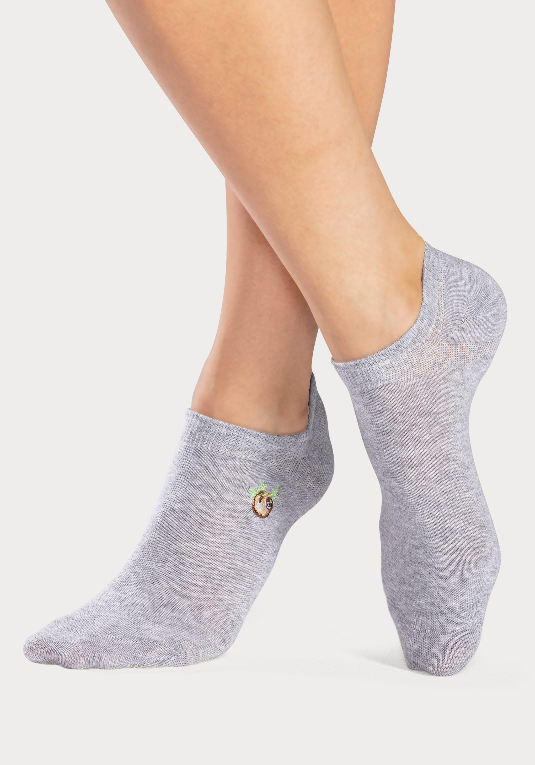 H.I.S Sneakersocken Packung, 5 Stk. tlg. mit Motivstickerei