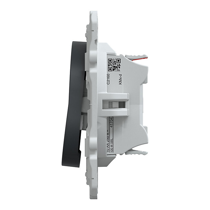 Mécanisme interrupteur va-et-vient Schneider Electric Ovalis anthracite