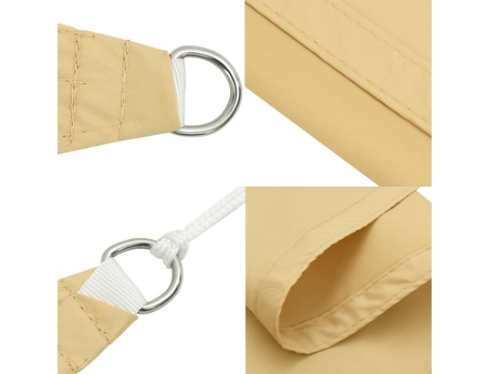 VIDAXL - Voile d'ombrage sable 4,5x3 m 100 % polyester oxford