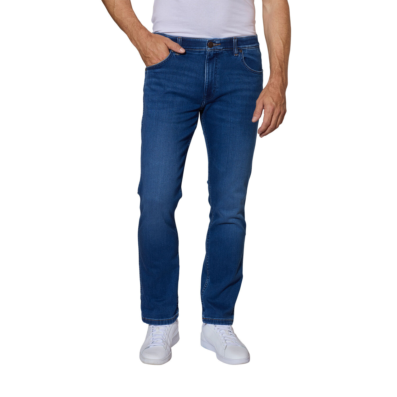 Wrangler Herren Jeans Grensboro regular straight Free to stretch