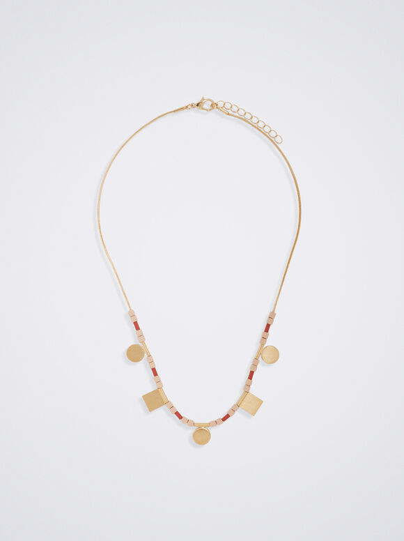 Colar com Medalhas - Multicolorido