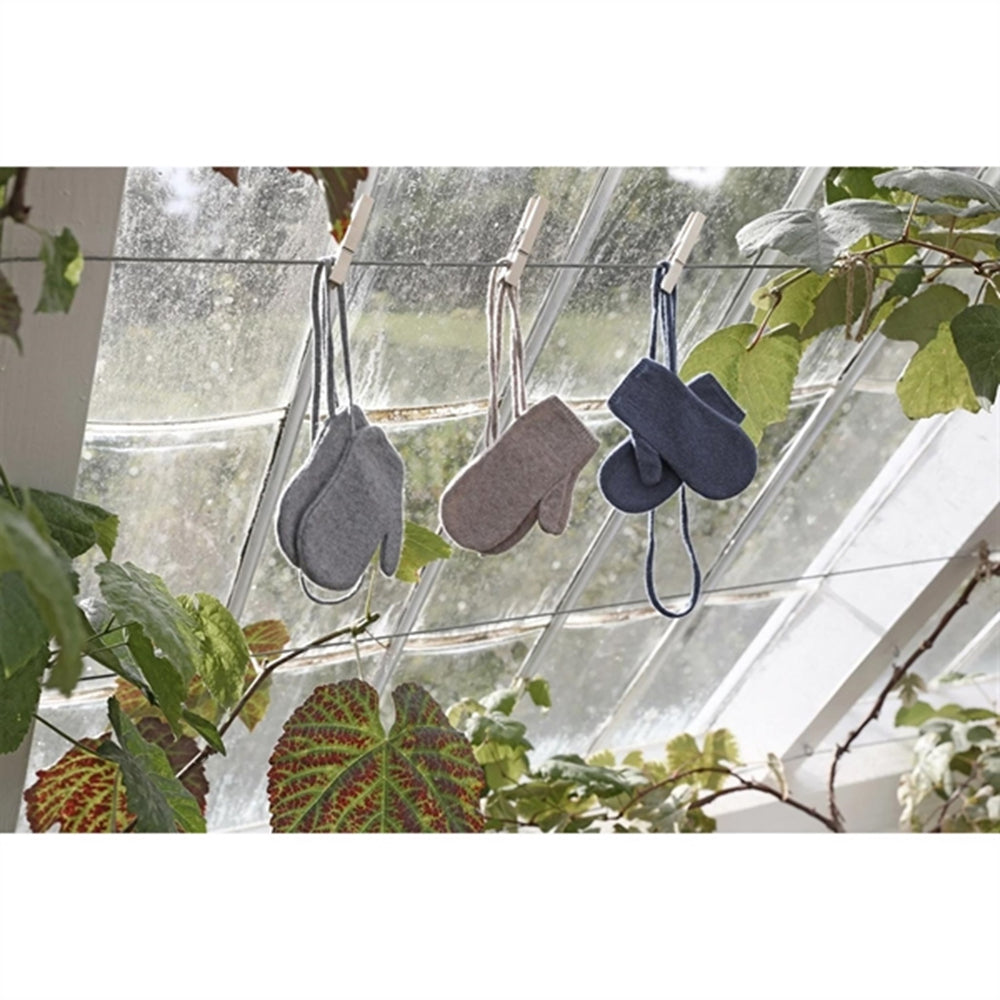 Navy Ajo Baby Cashmere Strik Vanter