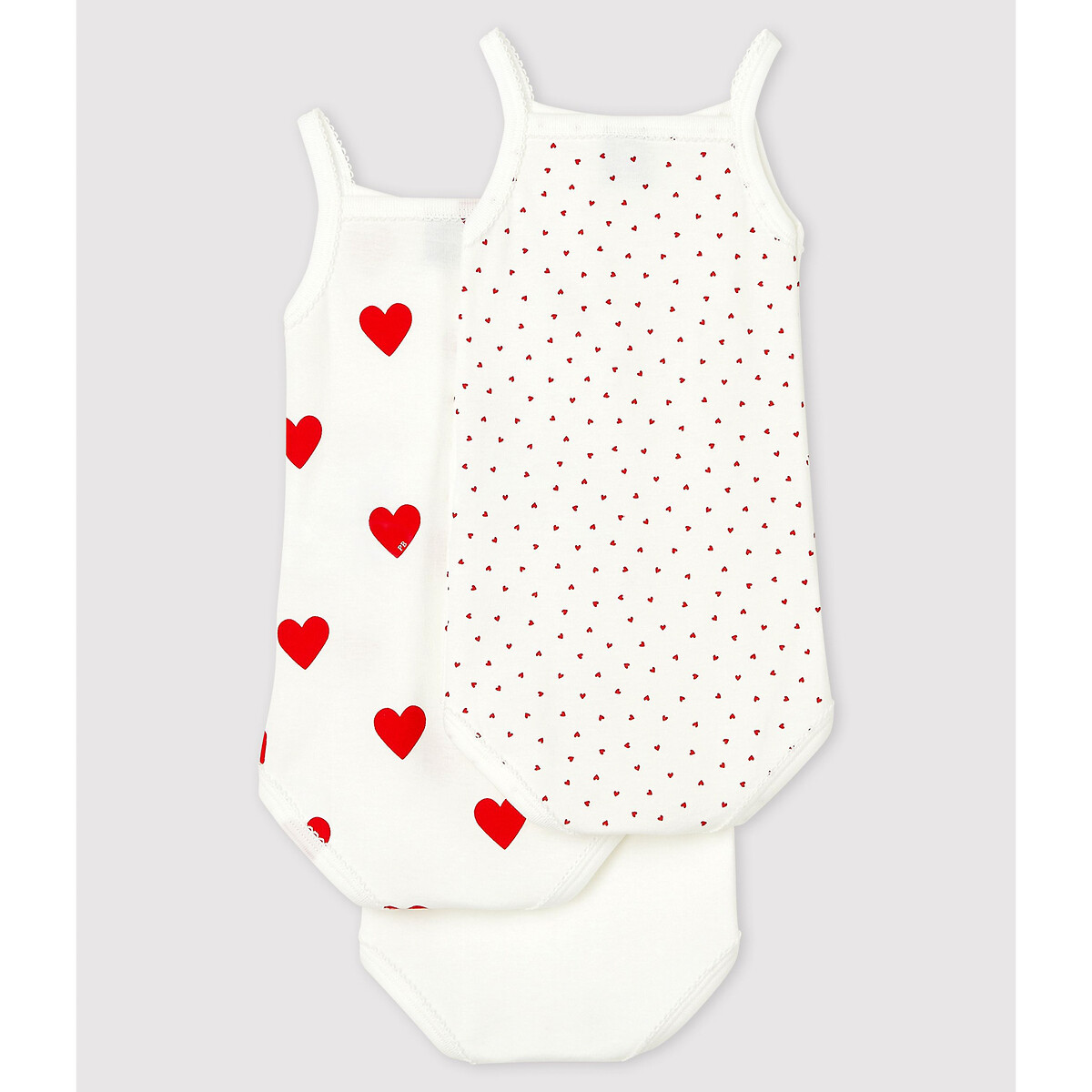 PETIT BATEAU<br>Conjunto de 3 macacões com alças finas