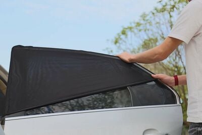 Beemoo Stretch Solbeskyttelse 2-pakning, Black