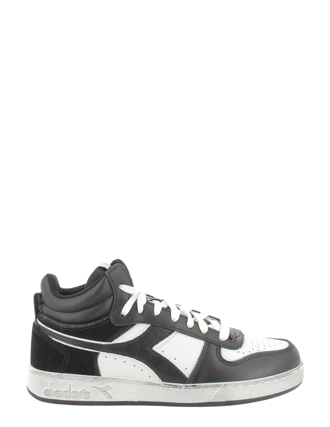 diadora sneakers montantes femme magic demi meta noir/blanc