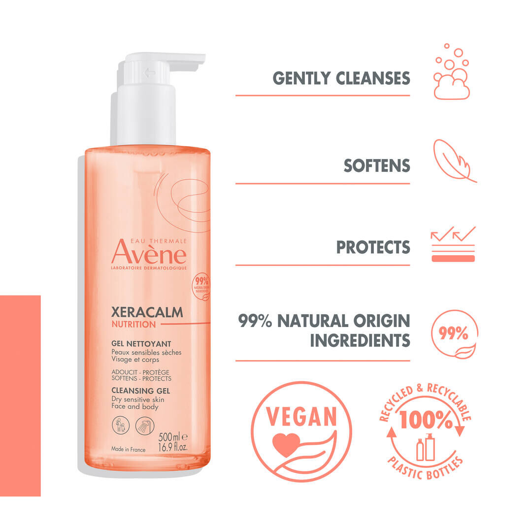 AVENE  Xeracalm Nutrition Gel de Duche - 500ml