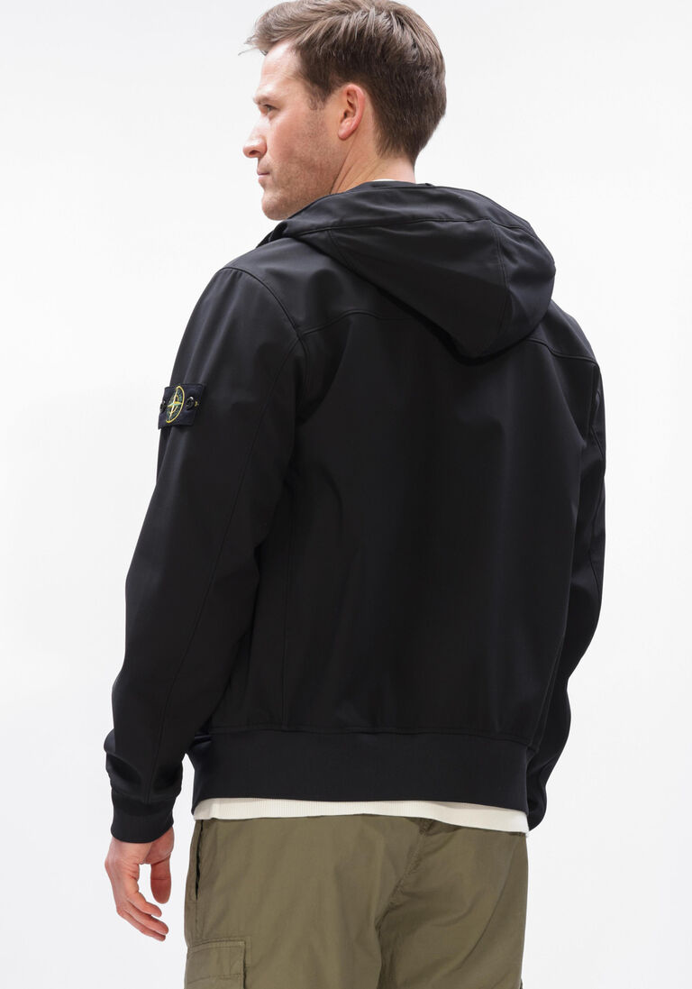 zwarte stone island jack short parka s0a22
