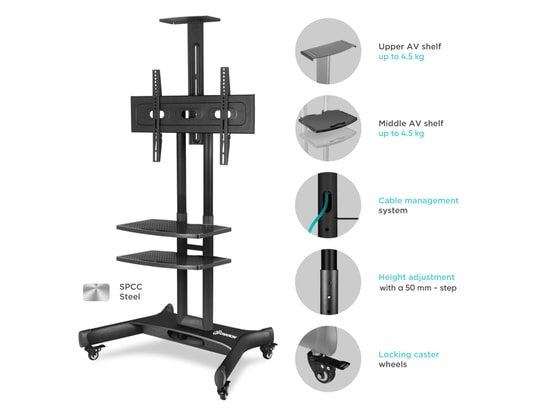ONKRON - Pied de sol Support TV mobile 40