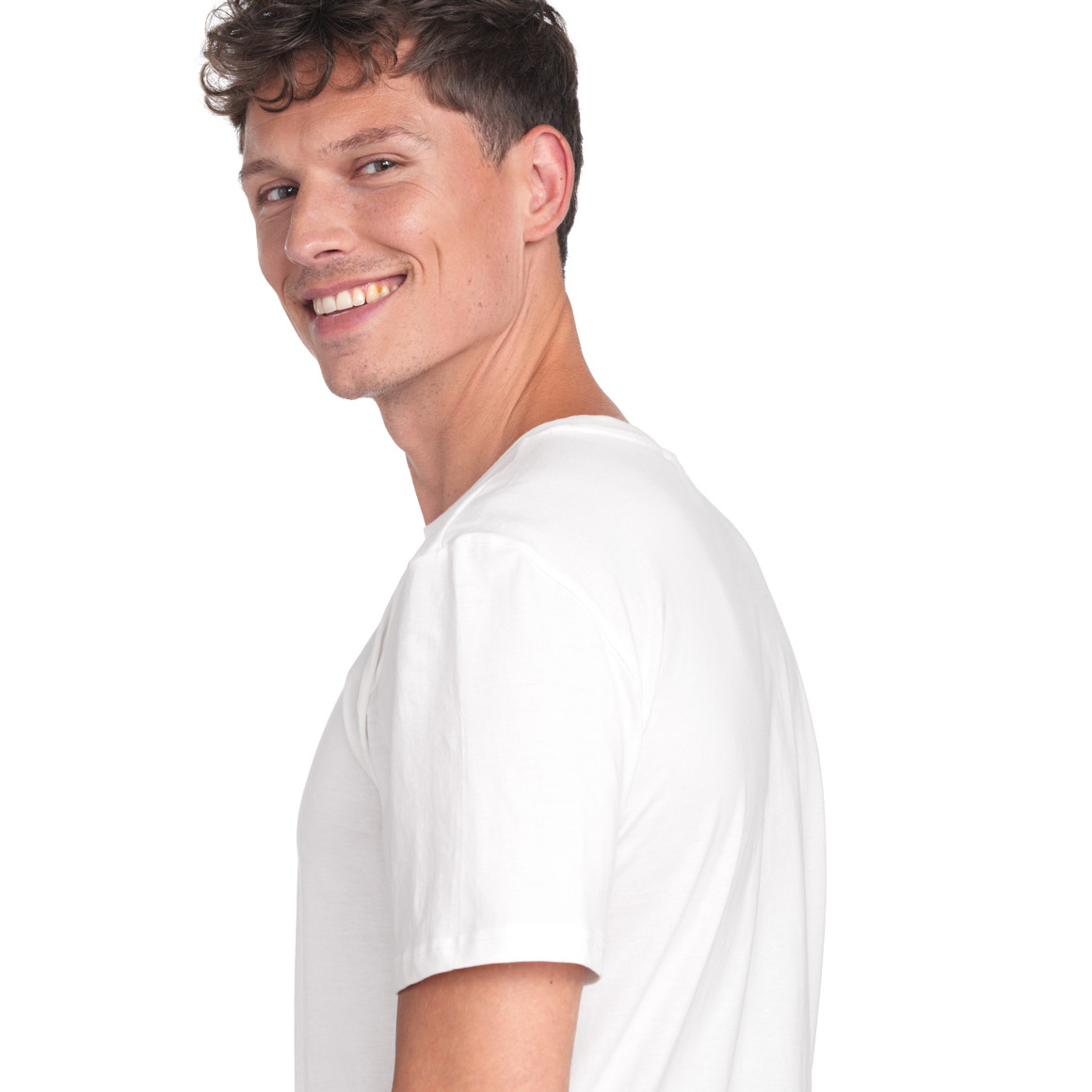 Famy 3 Herren T-Shirts unifarben dunkelgrau / weiss / schwarz