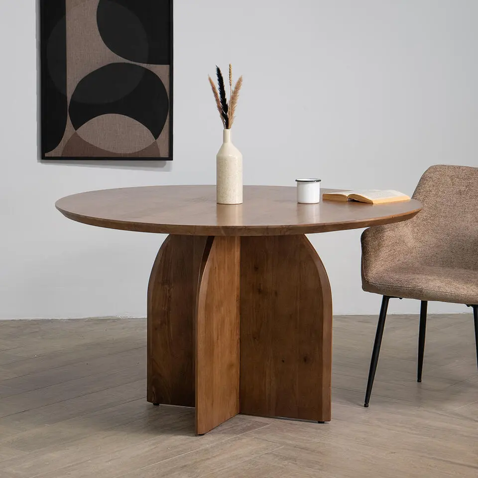 Eettafel Rond Ø130cm - Bruin Acaciahout - Danae