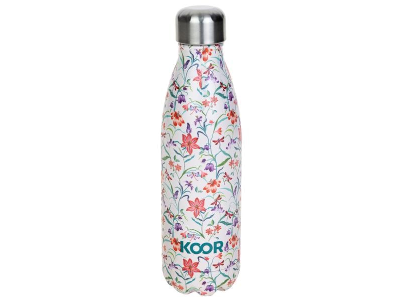 KOOR Trinkflasche Flura 500 ml Thermosflasche aus Edelstahl