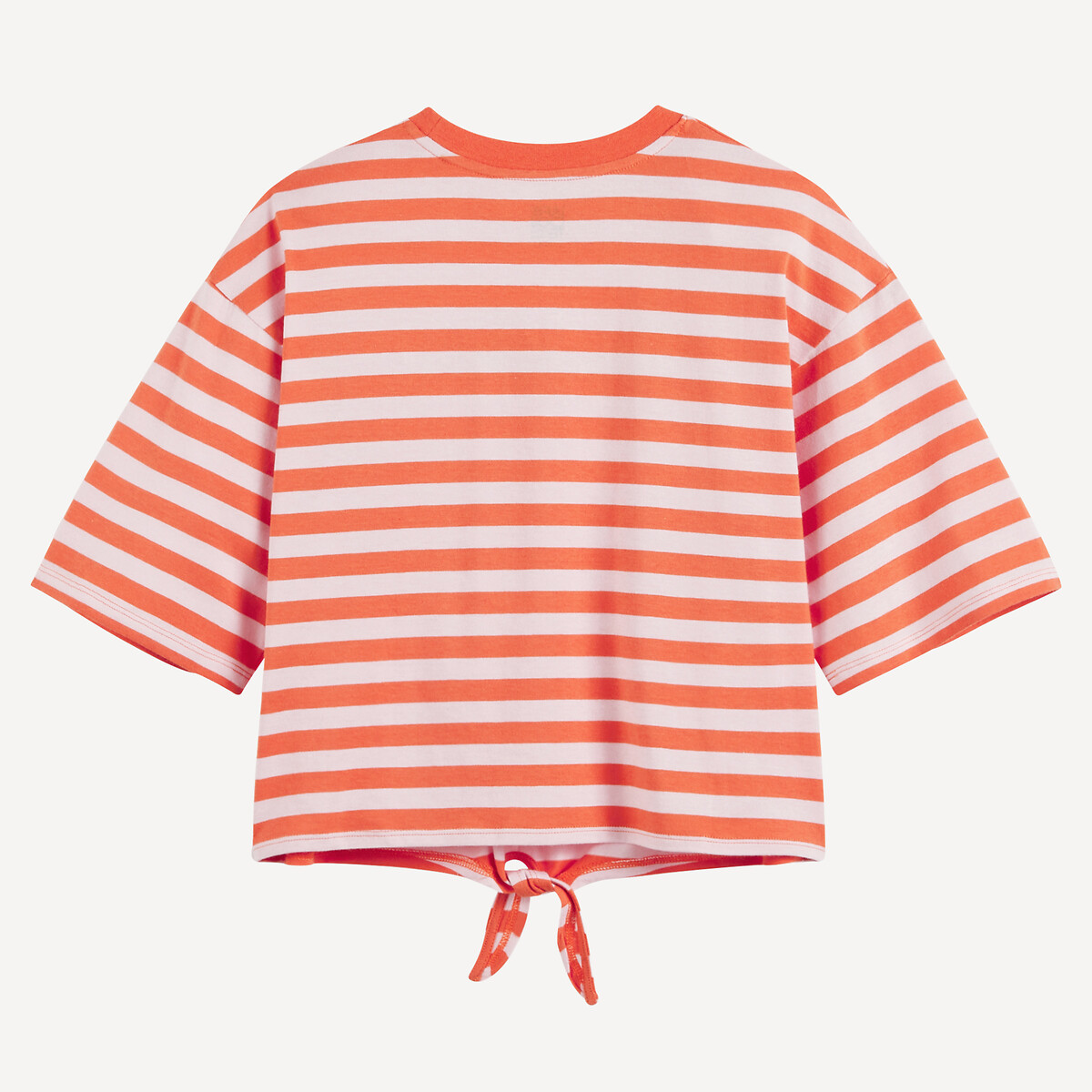 COLEÇÃO LA REDOUTE<br>Camiseta listrada com laço