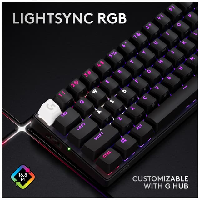 Logitech G Pro X 60 gamingtastatur (sort)