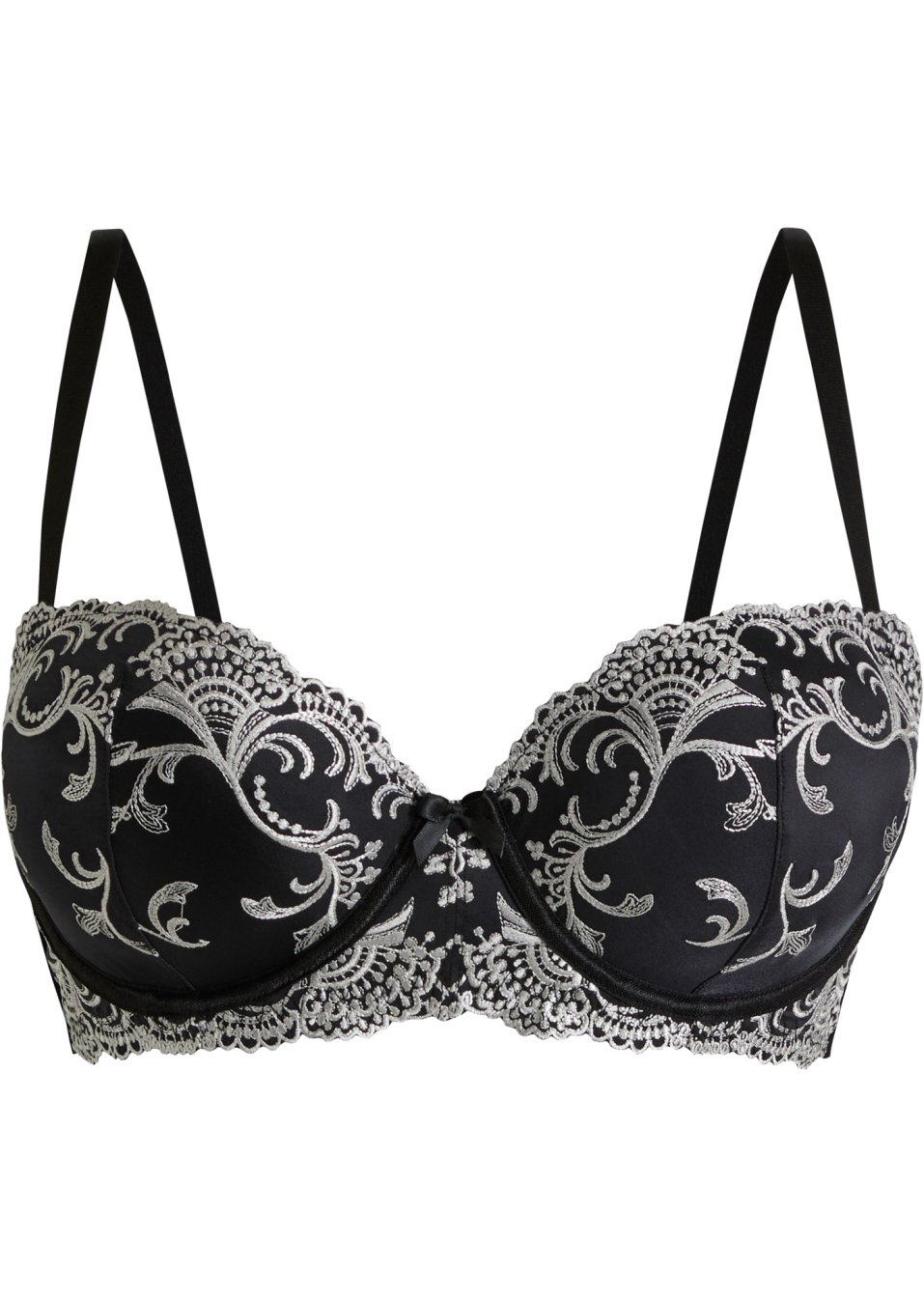 Soutien-gorge balconnet avec broderies