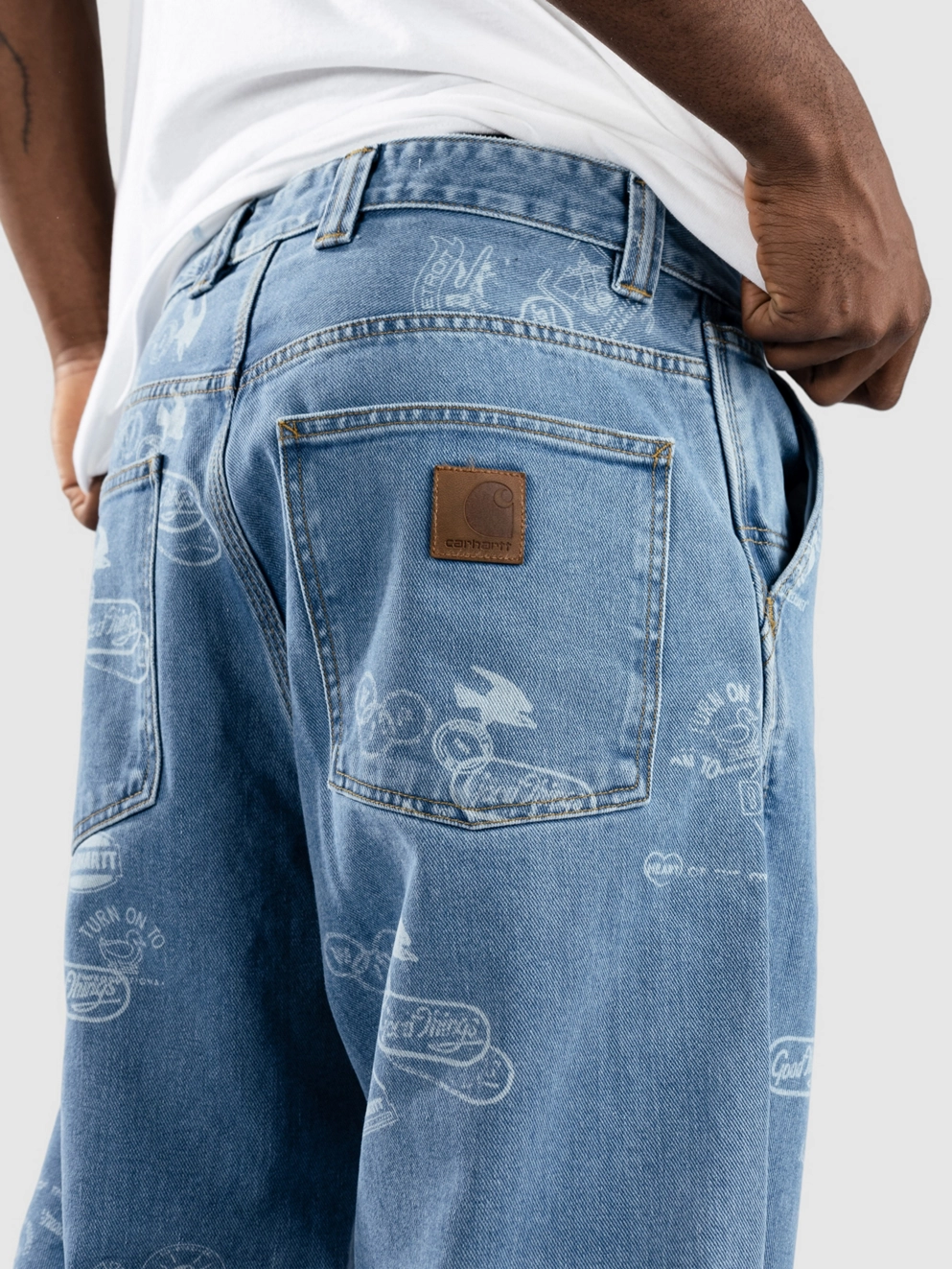 Carhartt WIP Stamp Jeans stamp print/blue